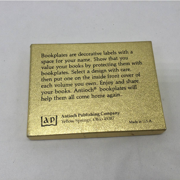 VINTAGE BOOKPLATE MAP OF THE WORLD, 22 NON-PERSONALIZED - Picture 3 of 4